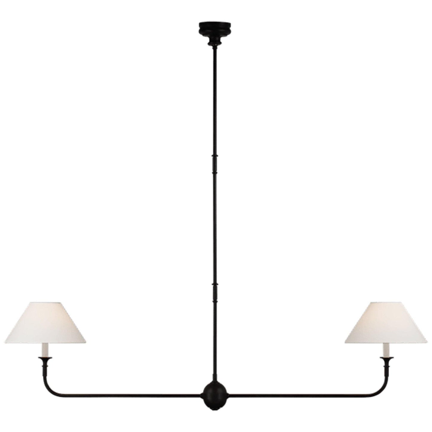 Lampada a sospensione lineare Piaf Large Two Light