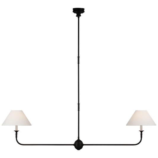 Lampada a sospensione lineare Piaf Large Two Light