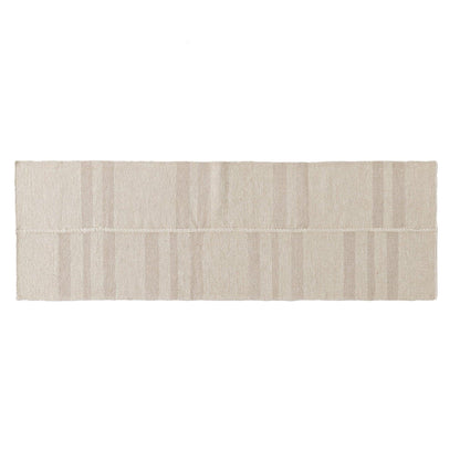 Tappeto a righe tenui Pure Salt x Momeni Koukila Stitch