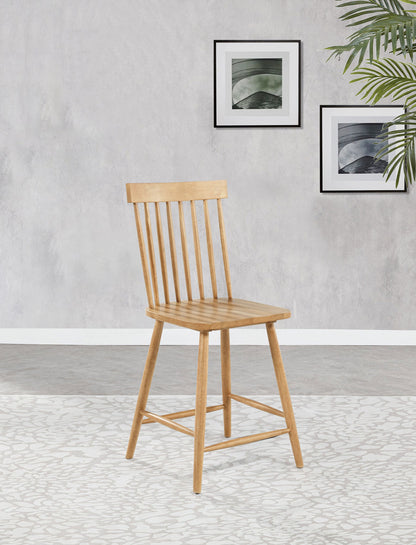 Chaise de salle à manger hauteur comptoir Andrews Windsor en frêne clair