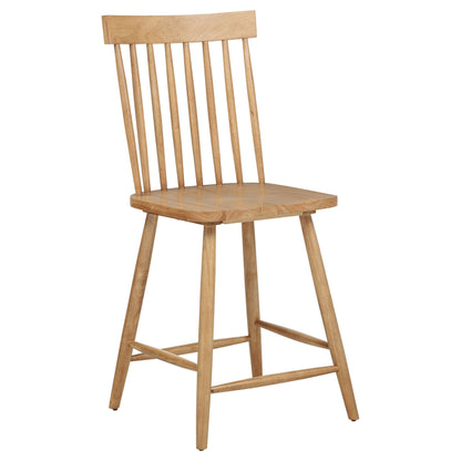 Chaise de salle à manger hauteur comptoir Andrews Windsor en frêne clair