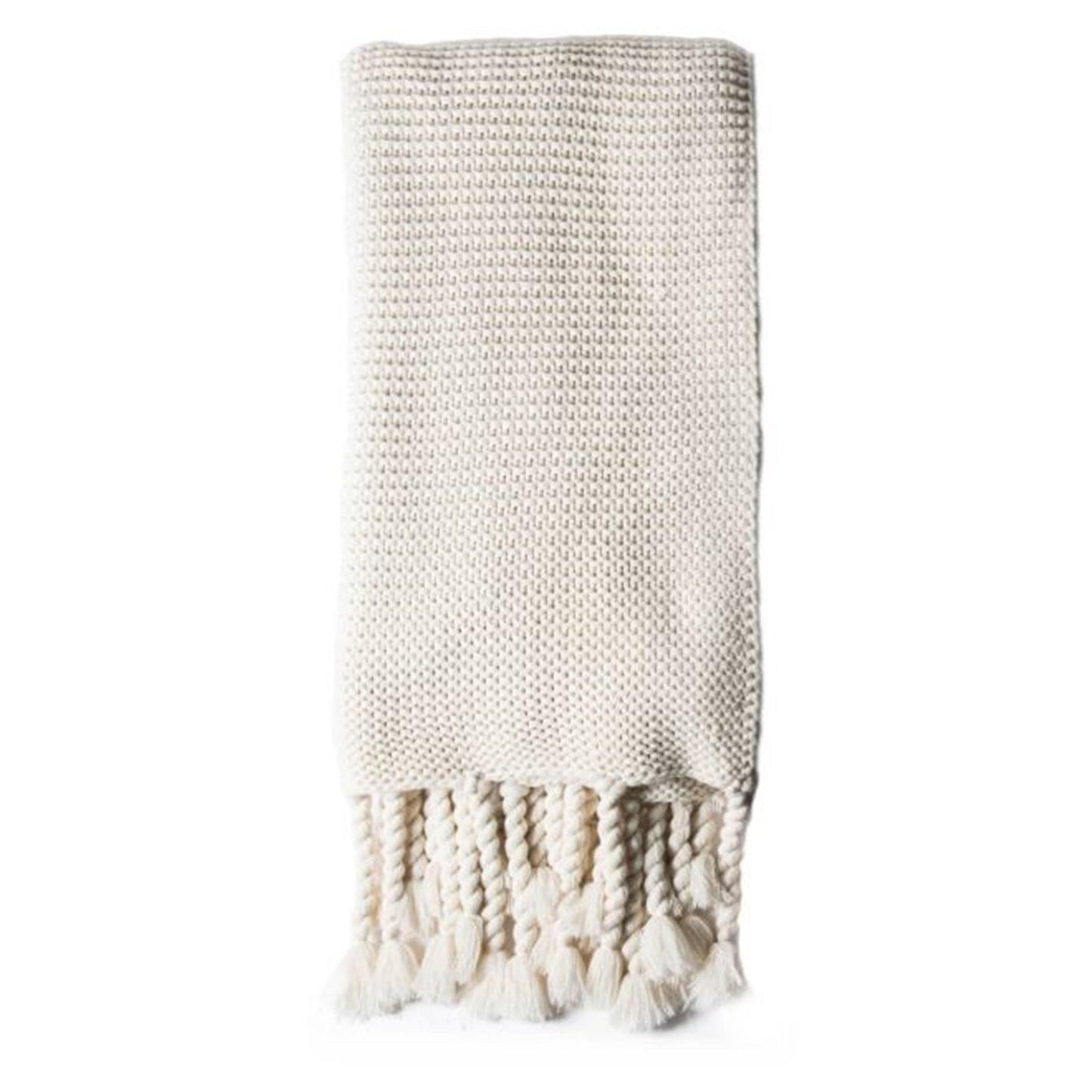 Coperta oversize Trestles di Pom Pom at Home, bianco antico