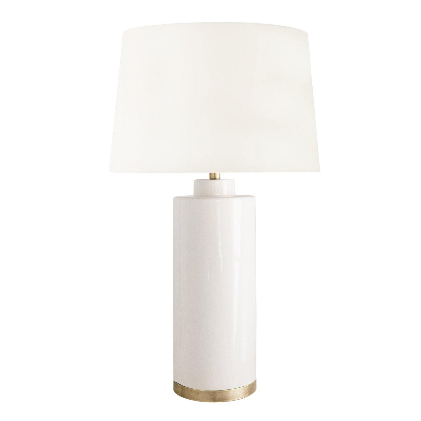 Lampada da tavolo Tyler in bianco 