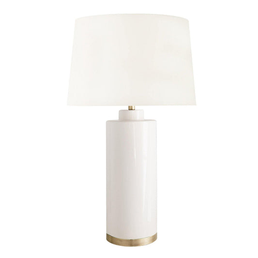 Lampada da tavolo Tyler in bianco 
