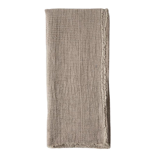 Coperta oversize Venice di Pom Pom at Home, color talpa