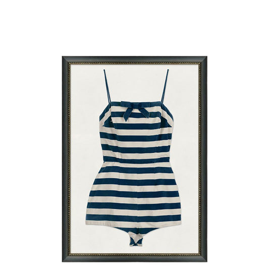 Costume da bagno vintage a righe